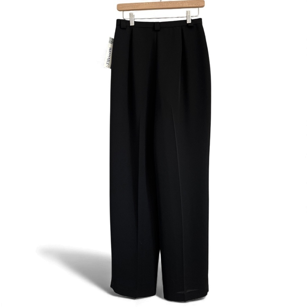 NWT Ingenuity Woman’s High Waisted Lined Black Flowing Dress Pants - Picture 3 of 3
